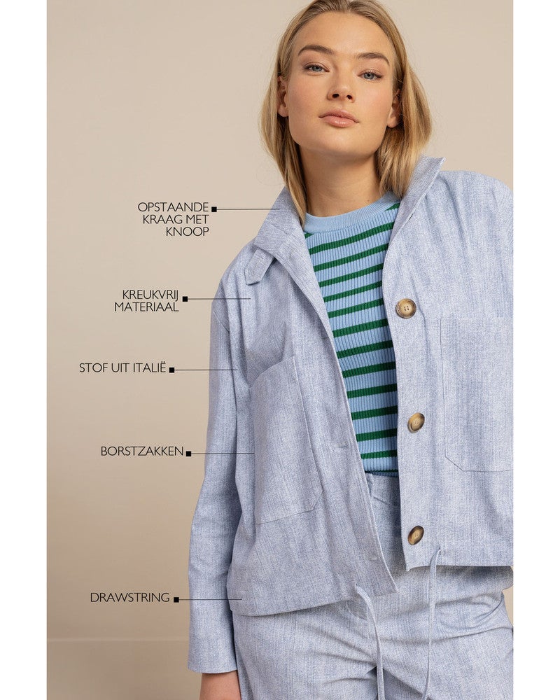 Ada denim jacket Licht Blauw Ada denim jacket Licht Blauw