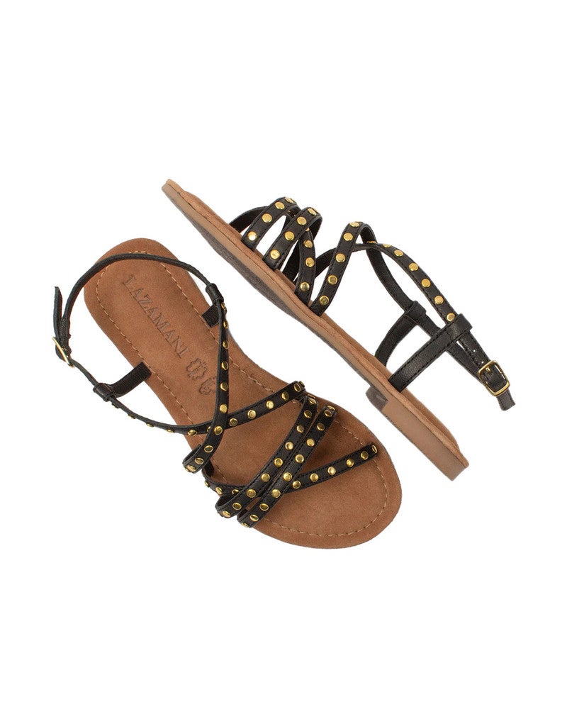 Tova strappy sandals studs Zwart 1 Tova strappy sandals studs Zwart 1