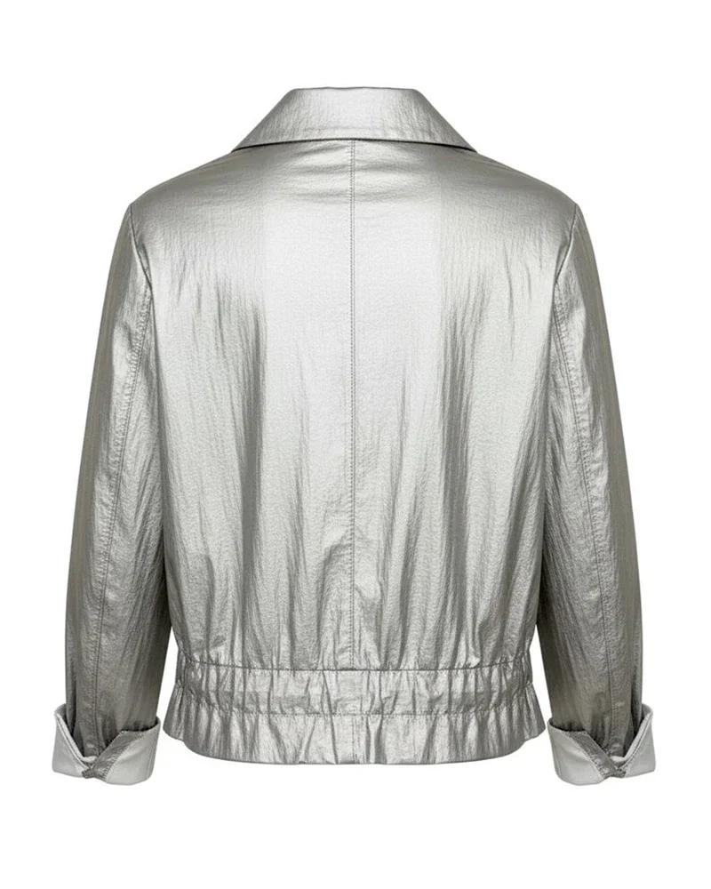 Bomber Button Sleeve Parachute Sand Zand Bomber Button Sleeve Parachute Sand Zand