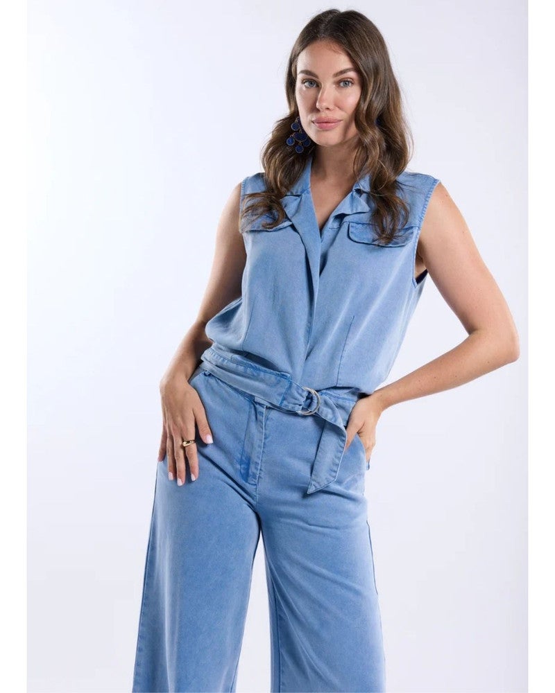 Gilet Gabriela Blauw Gilet Gabriela Blauw