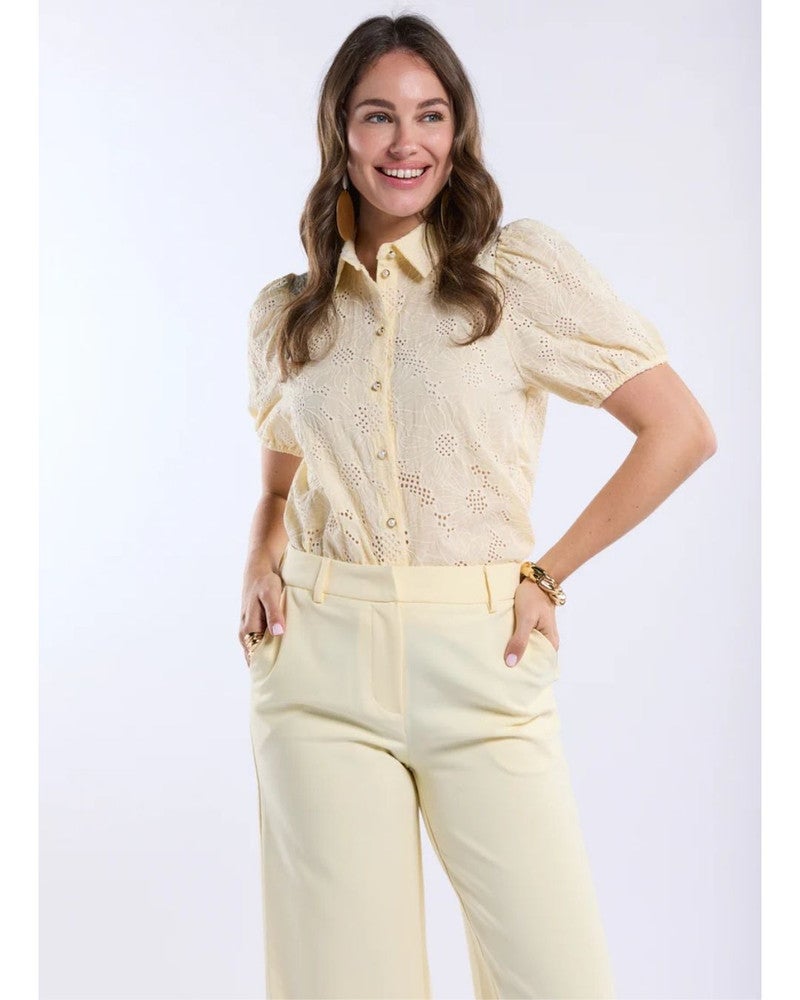 Blouse Bijou Flower Geel Blouse Bijou Flower Geel