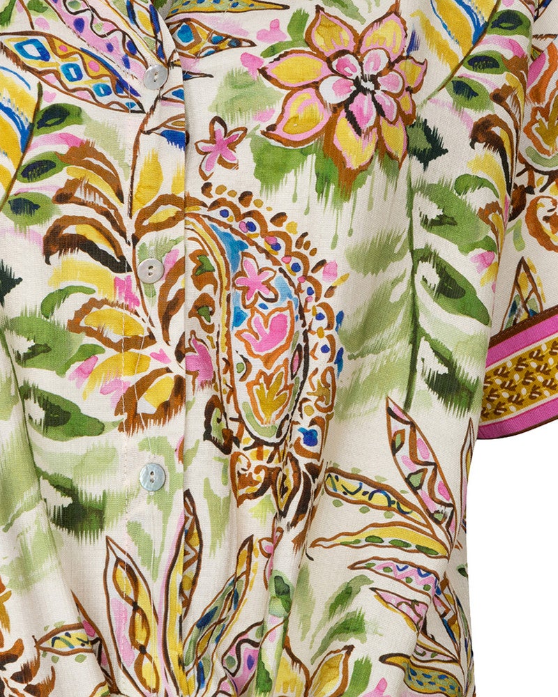 Blouse knot Jungle print Multi Blouse knot Jungle print Multi
