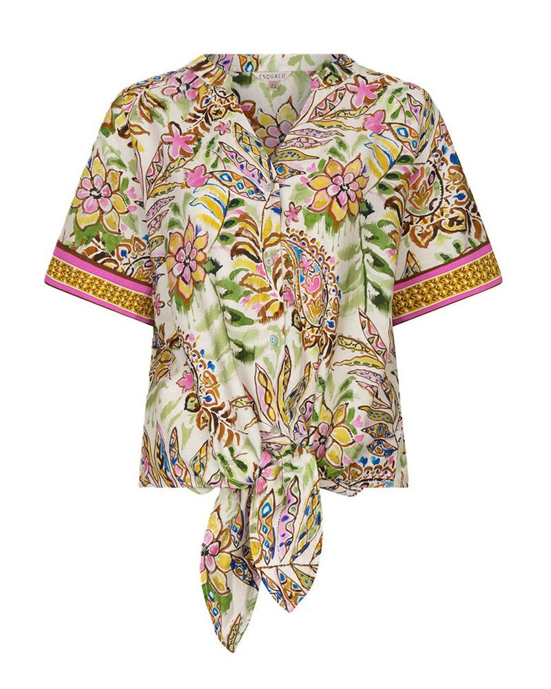 Blouse knot Jungle print Multi Blouse knot Jungle print Multi