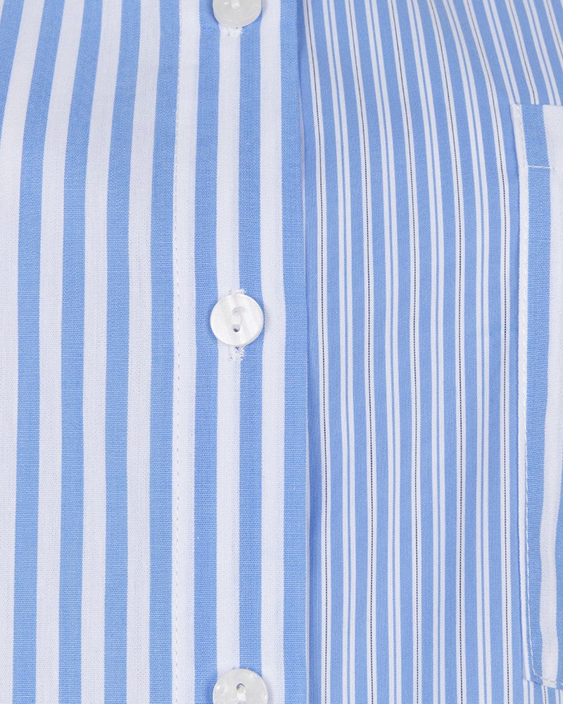 Blouse striped multi Blauw Blouse striped multi Blauw