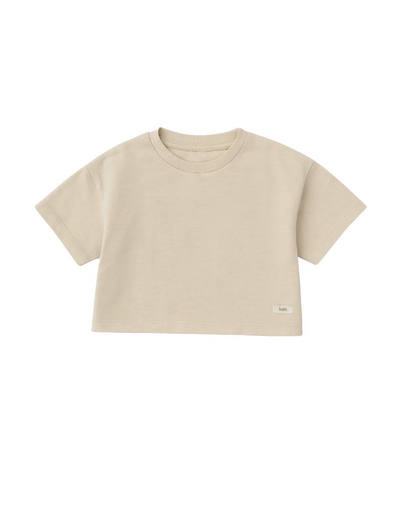 Juna Cropped Tee Zand Juna Cropped Tee Zand