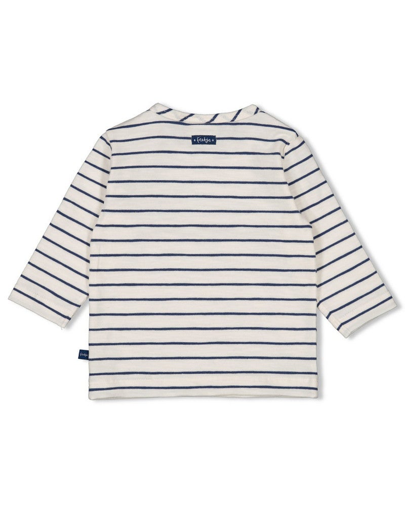 Longsleeve streep - Seaside Happiness Off White Longsleeve streep - Seaside Happiness Off White
