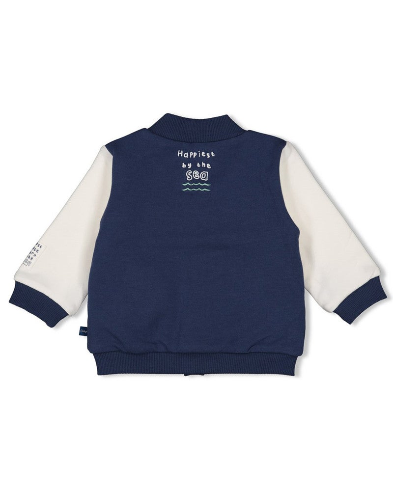 Omkeerbaar bomberjack - Seaside Happiness Donker Blauw Omkeerbaar bomberjack - Seaside Happiness Donker Blauw