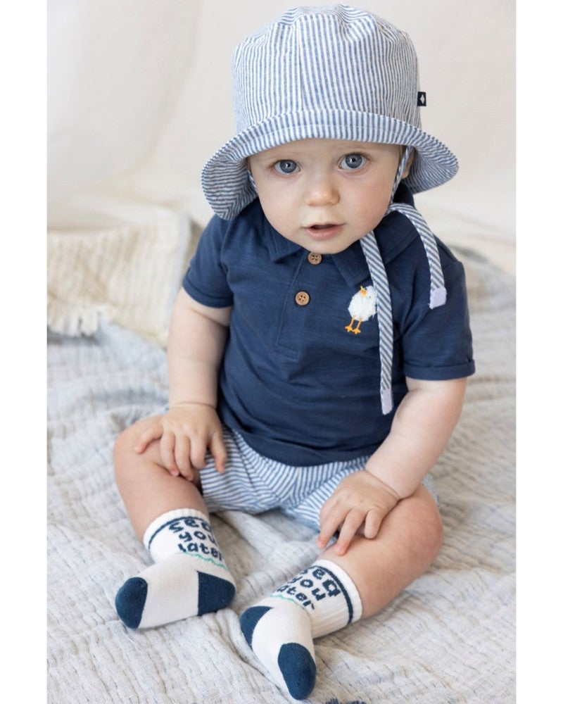 Polo - Seaside Happiness Donker Blauw Polo - Seaside Happiness Donker Blauw