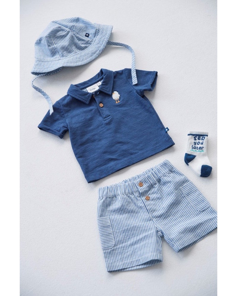 Polo - Seaside Happiness Donker Blauw Polo - Seaside Happiness Donker Blauw
