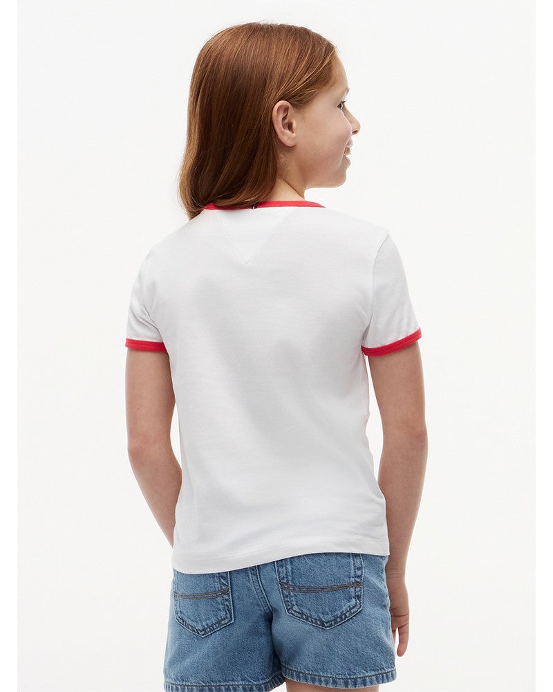 WAVY FLAG RINGER TEE, T-SHIRT Wit 1 WAVY FLAG RINGER TEE, T-SHIRT Wit 1