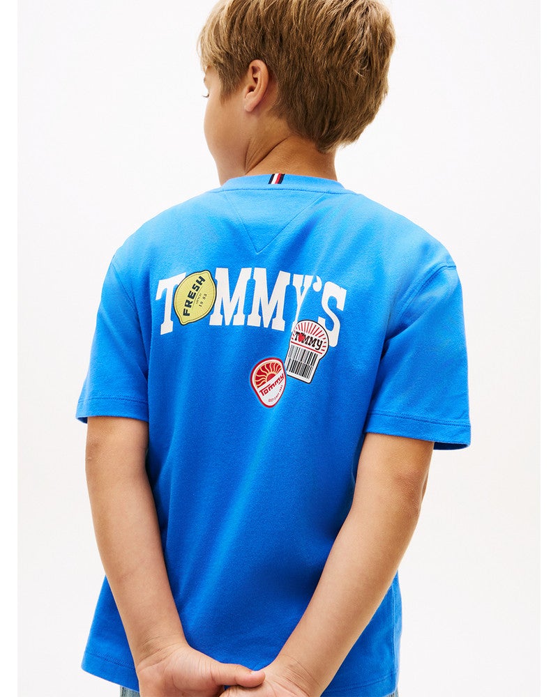 STICKER PRINT GRAPHI, T-SHIRT Blauw STICKER PRINT GRAPHI, T-SHIRT Blauw