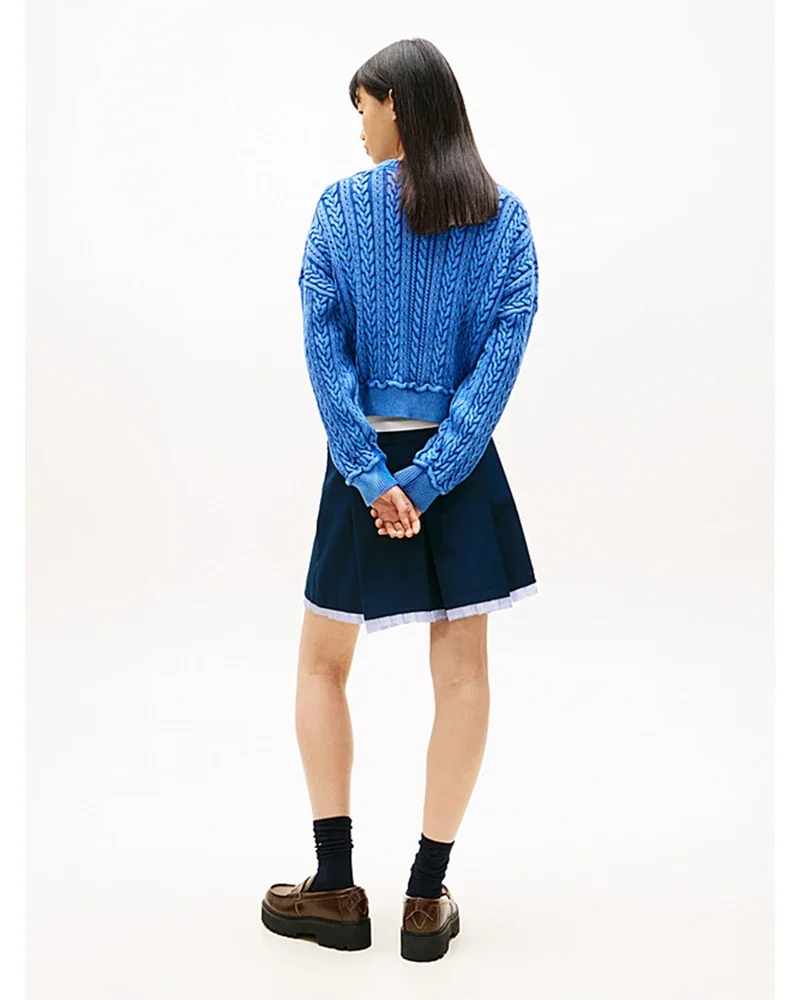 TJW GMD CABLE FLAG S SWEATERS Blauw TJW GMD CABLE FLAG S SWEATERS Blauw