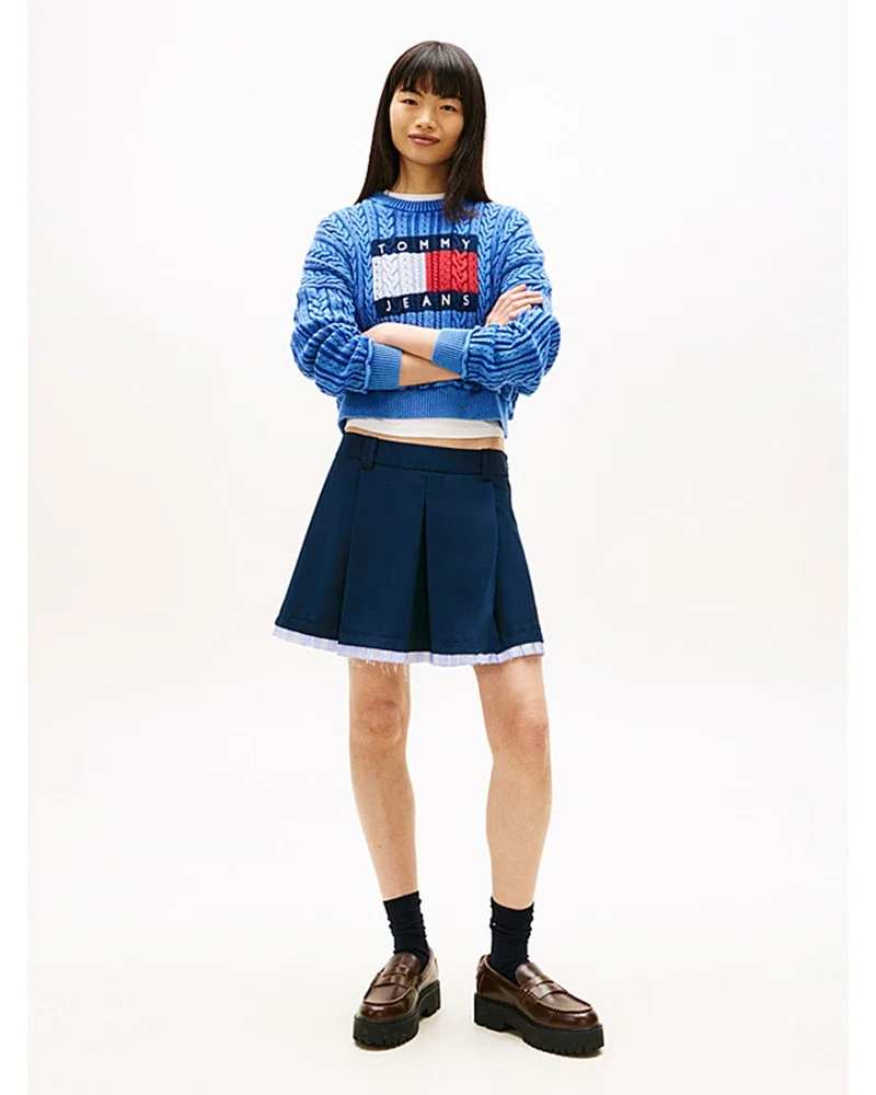 TJW GMD CABLE FLAG S SWEATERS Blauw TJW GMD CABLE FLAG S SWEATERS Blauw