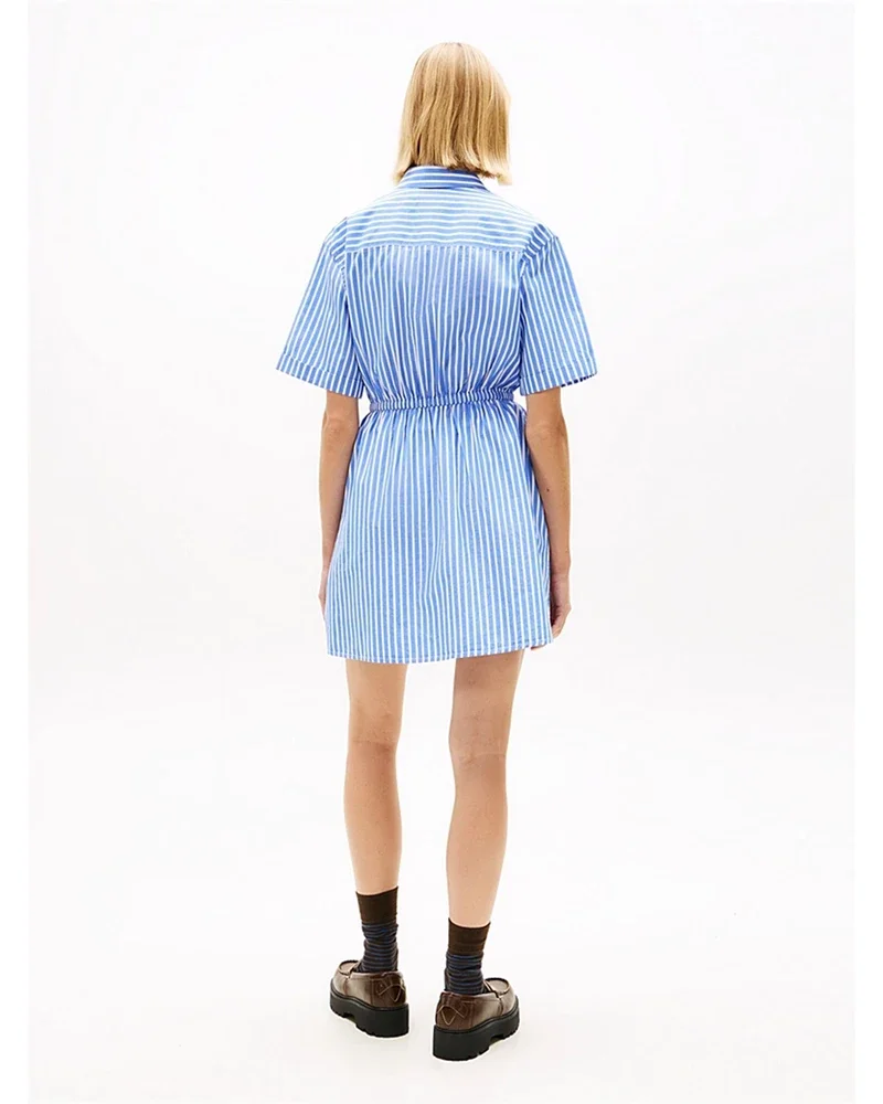 TJW MINI STRIPE SHIRT DRESSES Blauw TJW MINI STRIPE SHIRT DRESSES Blauw