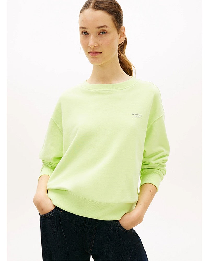 TJW SILVER SCRIPT CR SWEATSHIRTS Licht Groen TJW SILVER SCRIPT CR SWEATSHIRTS Licht Groen