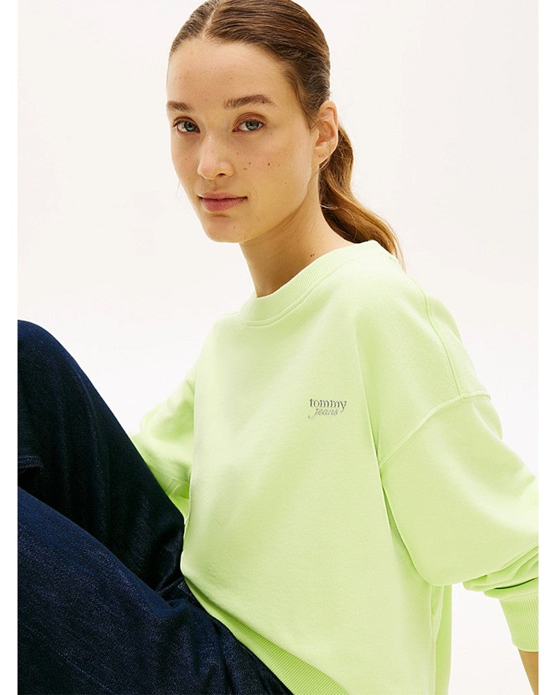 TJW SILVER SCRIPT CR SWEATSHIRTS Licht Groen TJW SILVER SCRIPT CR SWEATSHIRTS Licht Groen