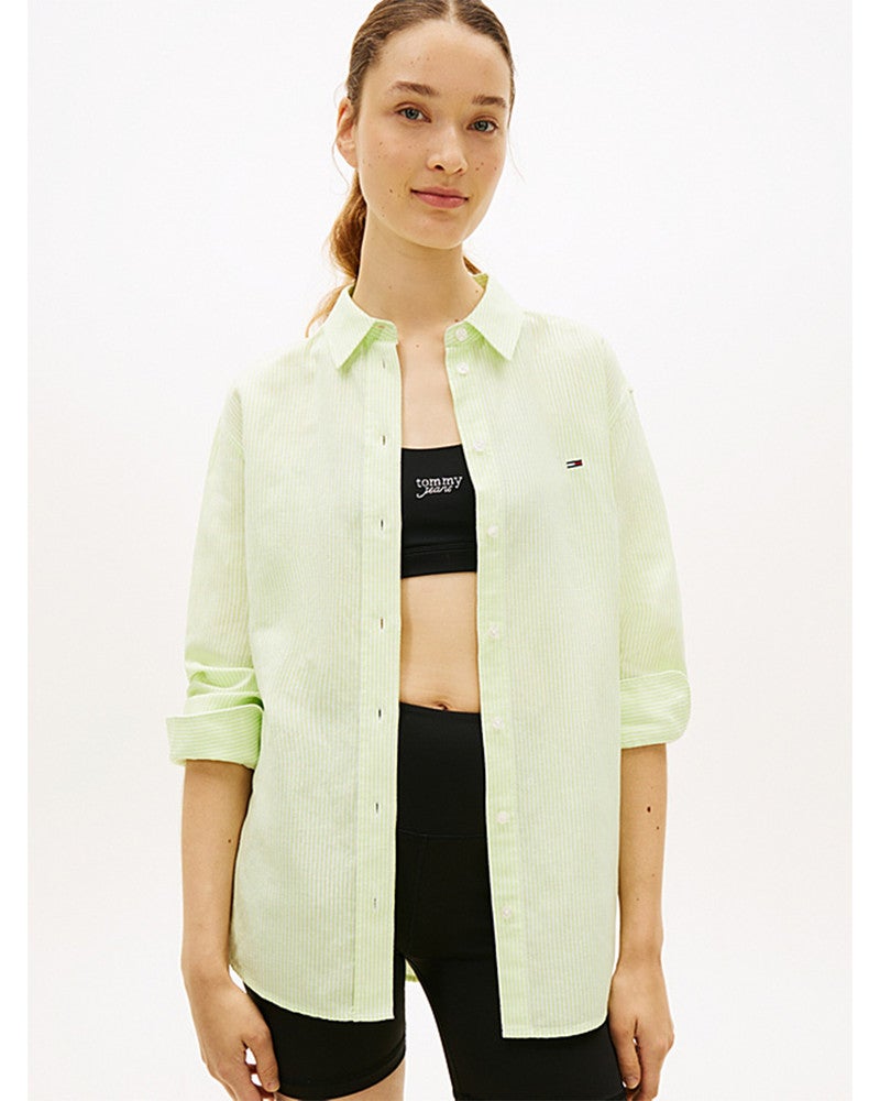 TJW RLX LINEN SHIRT Licht Groen TJW RLX LINEN SHIRT Licht Groen