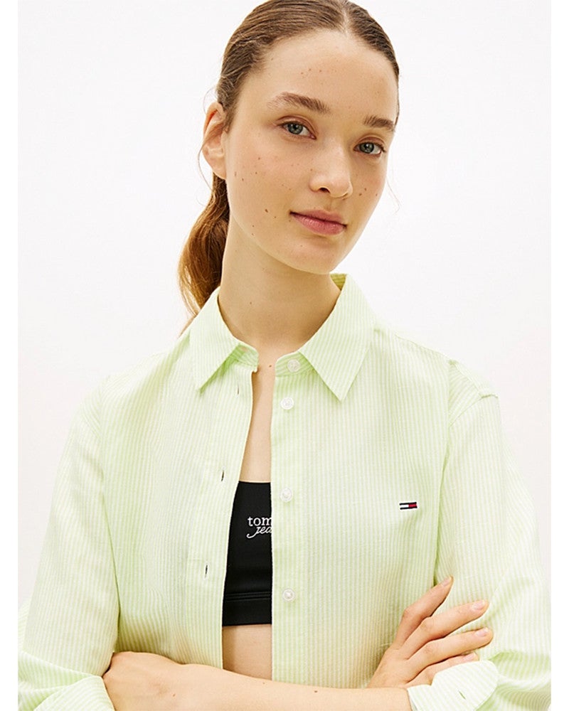 TJW RLX LINEN SHIRT Licht Groen TJW RLX LINEN SHIRT Licht Groen
