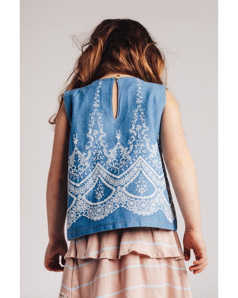 Maia Top Blauw Maia Top Blauw