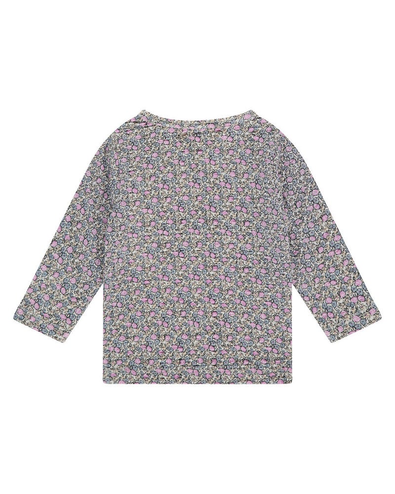 baby t-shirt long sleeve blues little roses Multi baby t-shirt long sleeve blues little roses Multi