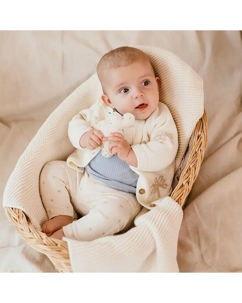 baby cardigan knitted palms Ecru baby cardigan knitted palms Ecru