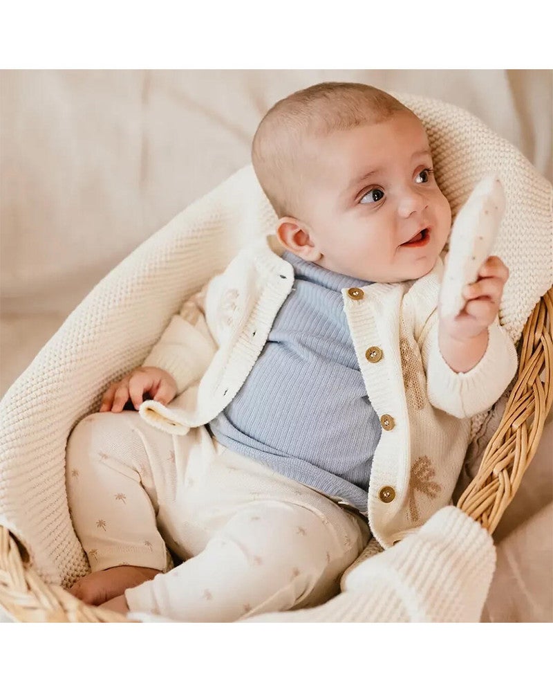 baby cardigan knitted palms Ecru baby cardigan knitted palms Ecru