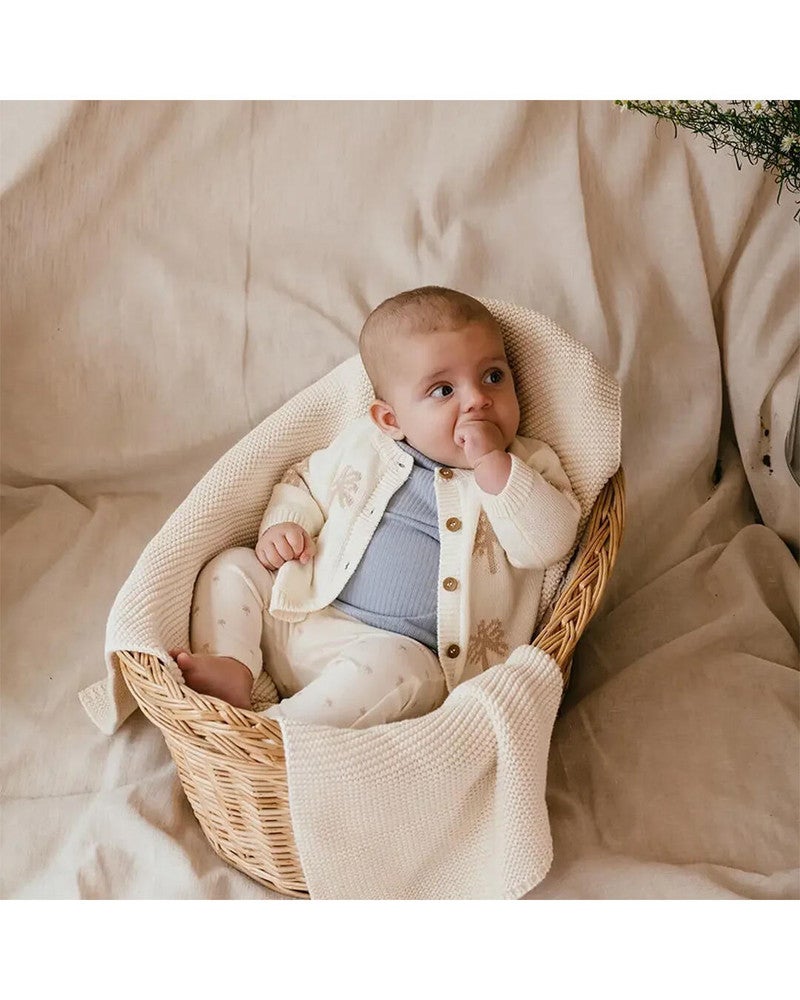 baby cardigan knitted palms Ecru baby cardigan knitted palms Ecru
