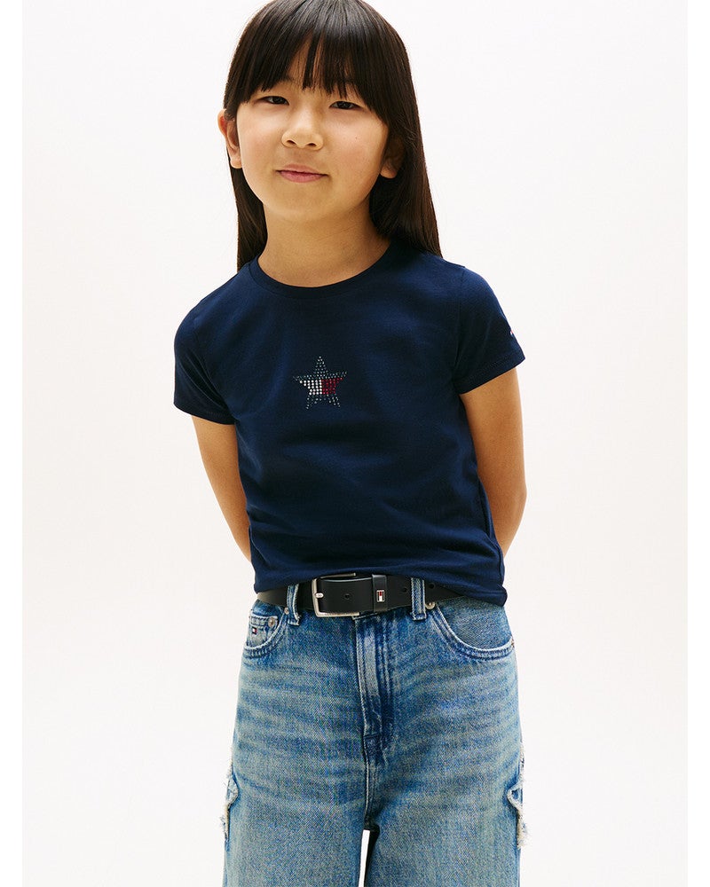 STAR FLAG TEE SS,T-SHIRT Donker Blauw STAR FLAG TEE SS,T-SHIRT Donker Blauw