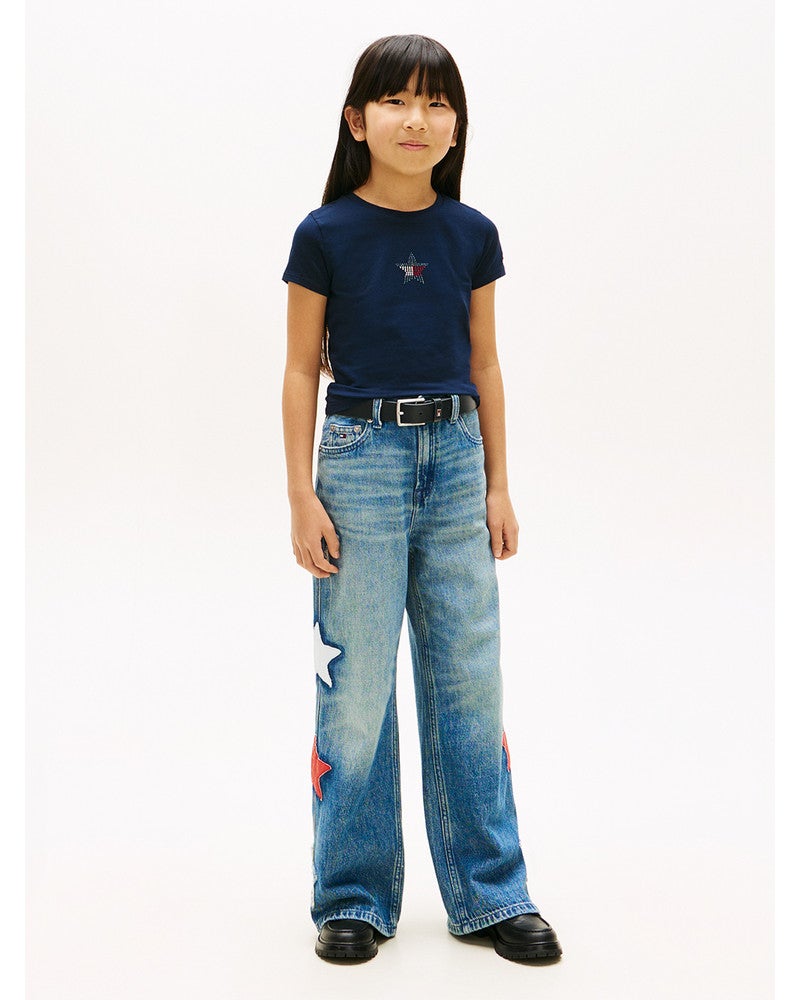 STAR FLAG TEE SS,T-SHIRT Donker Blauw STAR FLAG TEE SS,T-SHIRT Donker Blauw