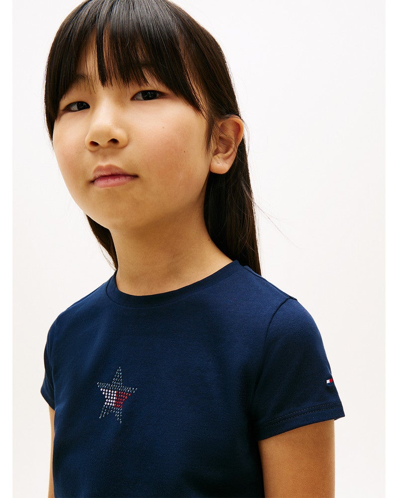 STAR FLAG TEE SS,T-SHIRT Donker Blauw STAR FLAG TEE SS,T-SHIRT Donker Blauw