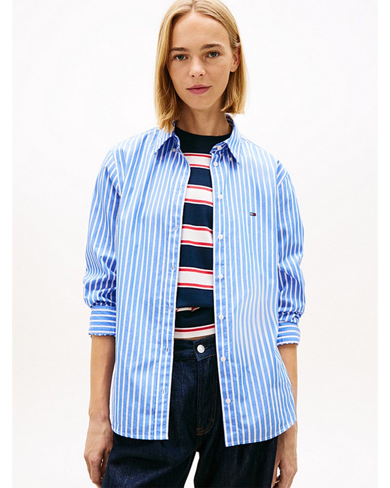 TJW REG POPLIN SHIRT Blauw TJW REG POPLIN SHIRT Blauw