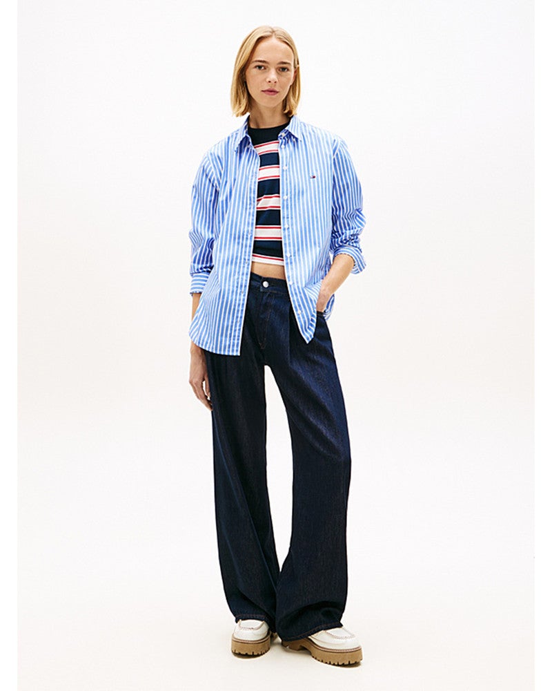 TJW REG POPLIN SHIRT Blauw TJW REG POPLIN SHIRT Blauw