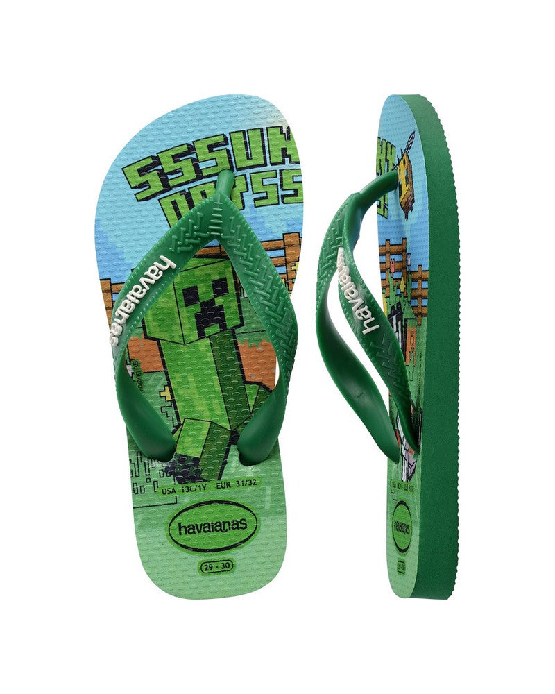 Havaianas Kids Minecraft Groen Havaianas Kids Minecraft Groen