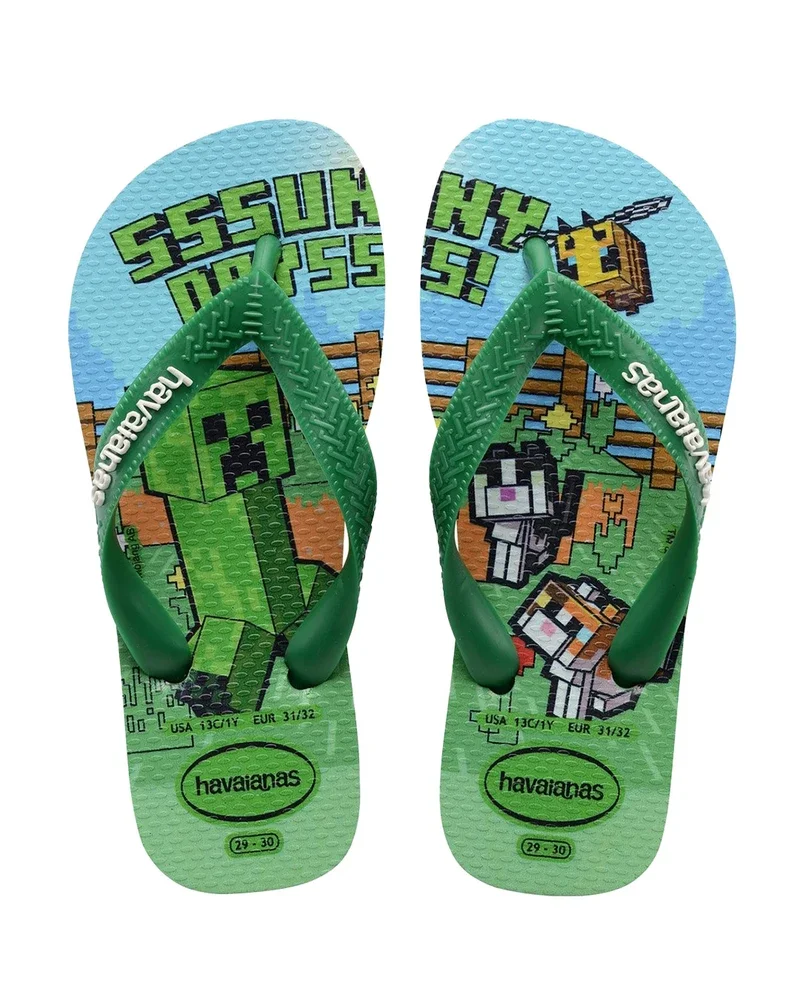 Havaianas Kids Minecraft Groen Havaianas Kids Minecraft Groen