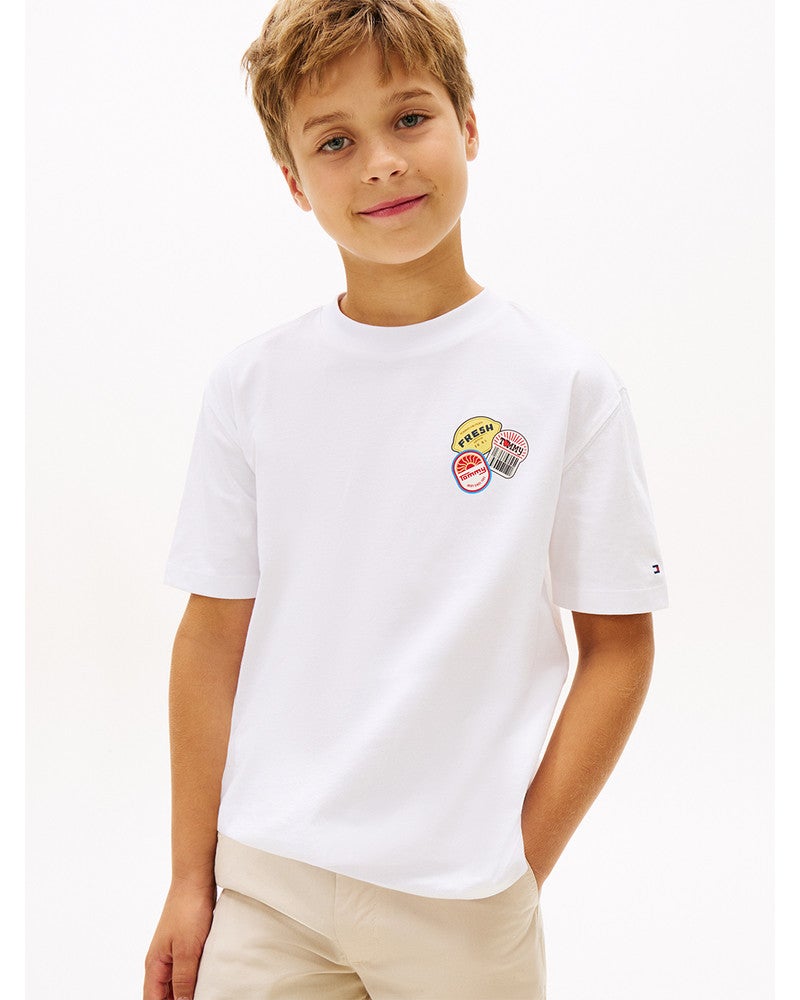 STICKER PRINT GRAPHI, T-SHIRT Wit 1 STICKER PRINT GRAPHI, T-SHIRT Wit 1