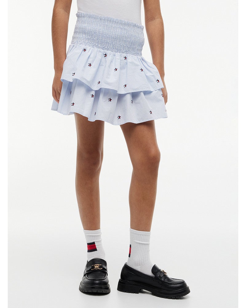 STAR STRIPES SKIRT Licht Blauw STAR STRIPES SKIRT Licht Blauw