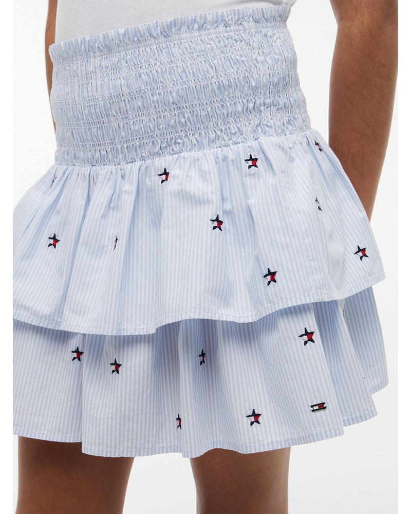 STAR STRIPES SKIRT Licht Blauw STAR STRIPES SKIRT Licht Blauw