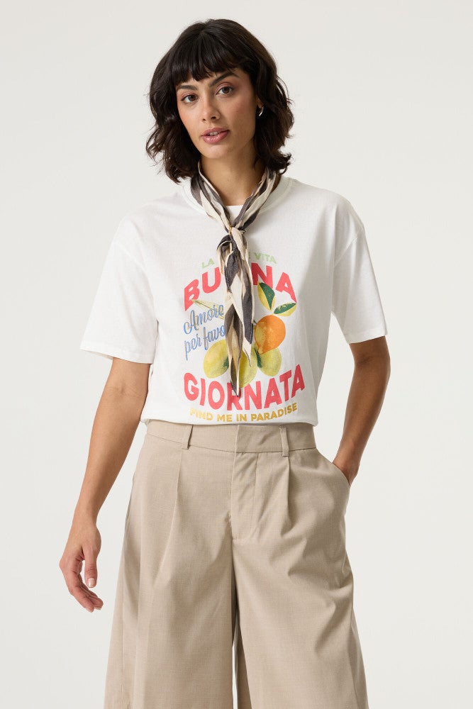 Ladies T-shirt Off White Ladies T-shirt Off White