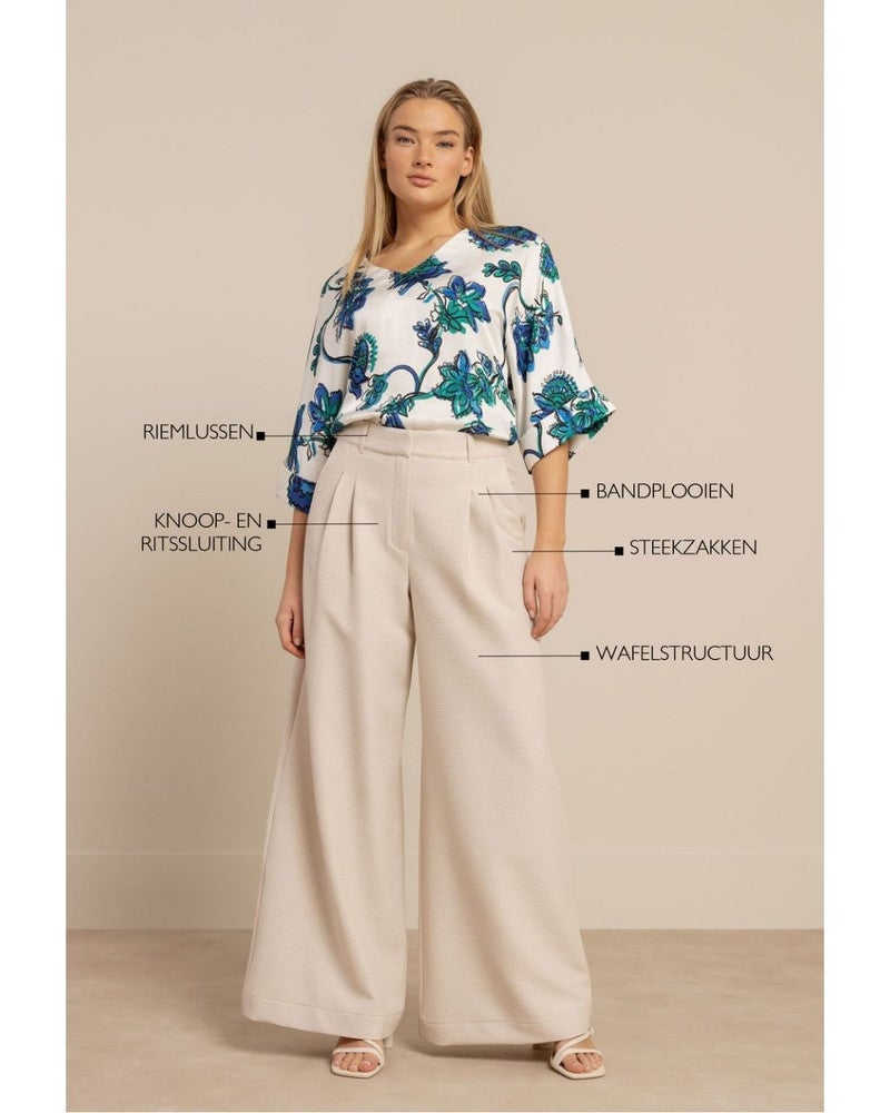 Sky sparkle waffle trousers Off White Sky sparkle waffle trousers Off White