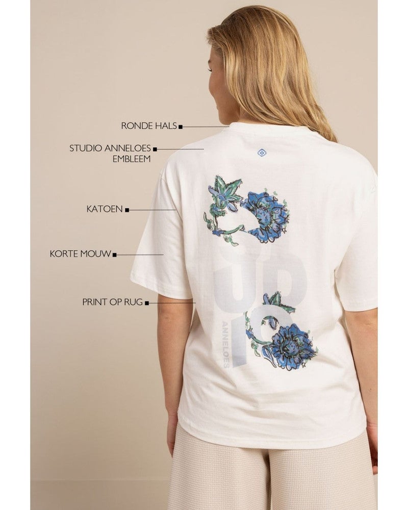 Flirty flower fiep t-shirt Off White Flirty flower fiep t-shirt Off White