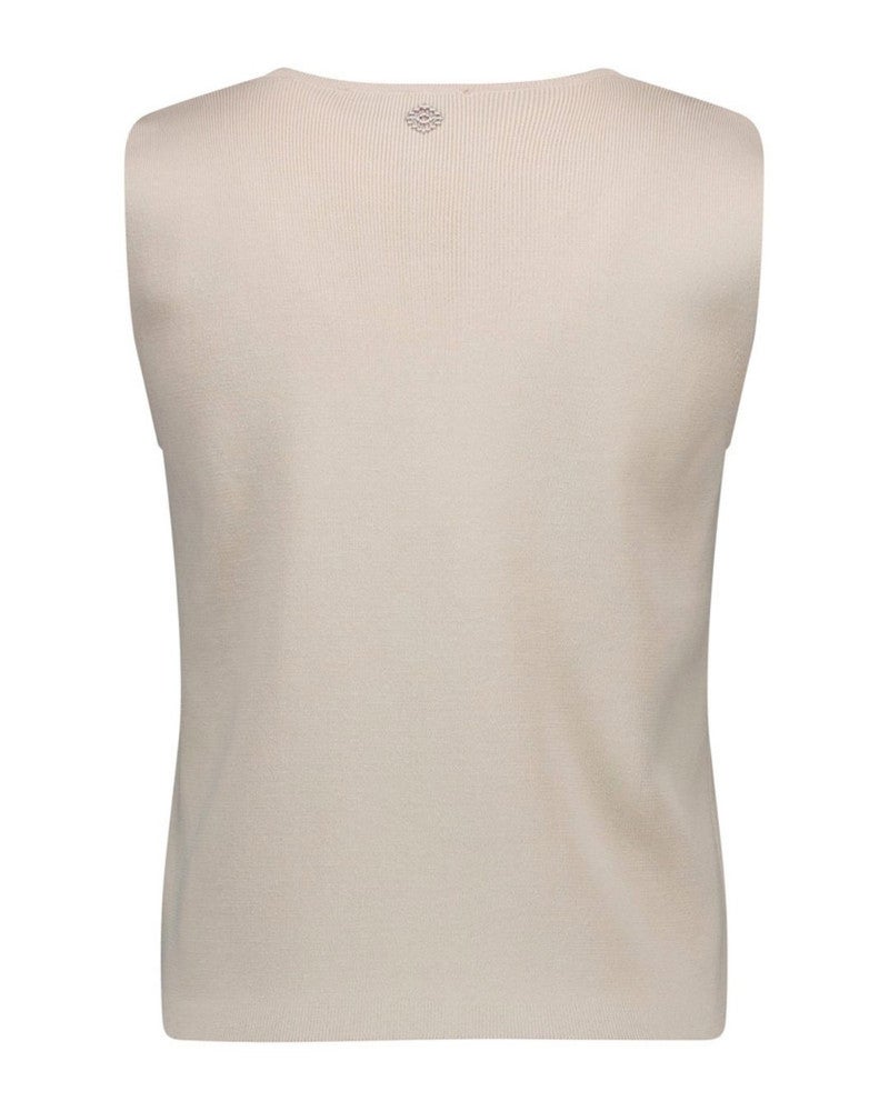 Fenna knitted gilet Off White Fenna knitted gilet Off White