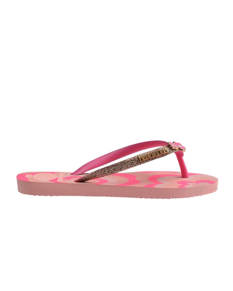 Havaianas Kids Slim Glitter Flower II Roze Havaianas Kids Slim Glitter Flower II Roze