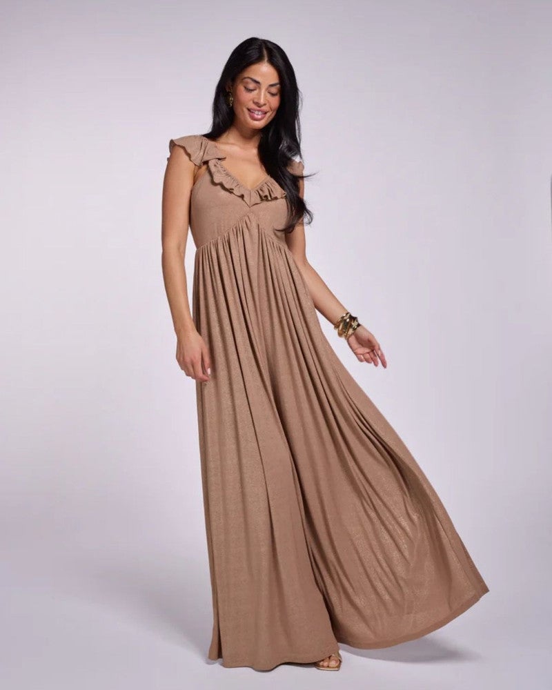 Dress Domena Glitter Bruin 1 Dress Domena Glitter Bruin 1