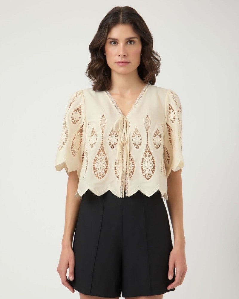 YASBESINA 2/4 TOP S. - FEST Off White YASBESINA 2/4 TOP S. - FEST Off White
