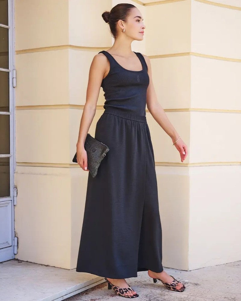 Trousers overlap crinkle Zwart 1 Trousers overlap crinkle Zwart 1