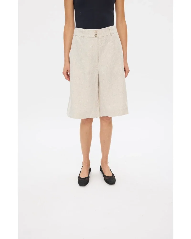 LAURAFV LONG SHORTS 888 CRYSTAL LINEN Grijs LAURAFV LONG SHORTS 888 CRYSTAL LINEN Grijs