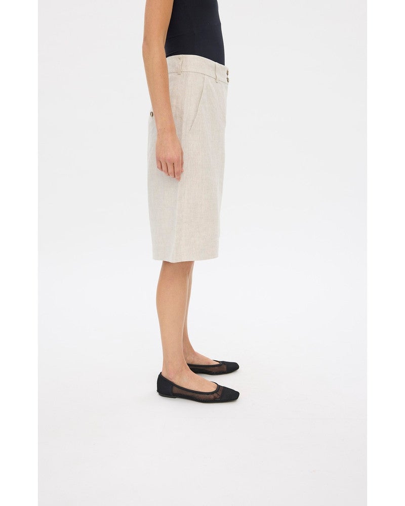 LAURAFV LONG SHORTS 888 CRYSTAL LINEN Grijs LAURAFV LONG SHORTS 888 CRYSTAL LINEN Grijs