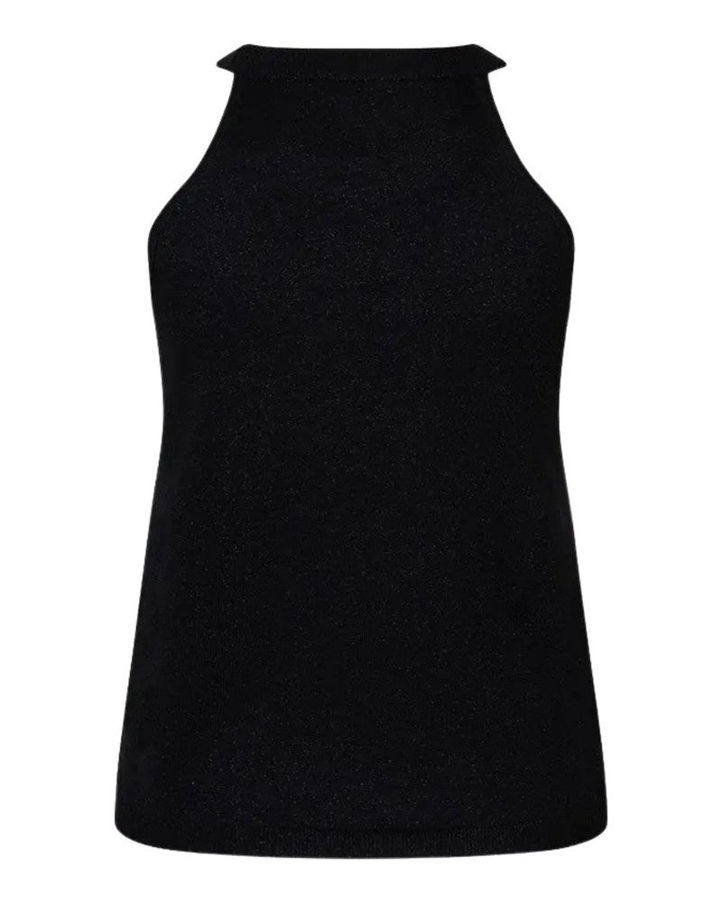Top halter lurex Zwart 1 Top halter lurex Zwart 1