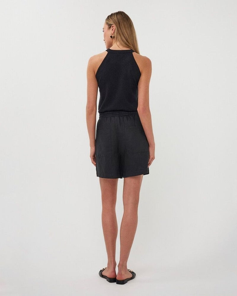 Top halter lurex Zwart 1 Top halter lurex Zwart 1