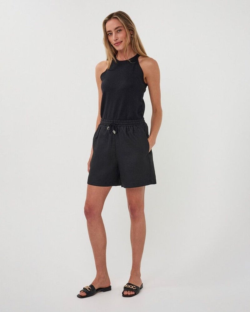 Top halter lurex Zwart 1 Top halter lurex Zwart 1